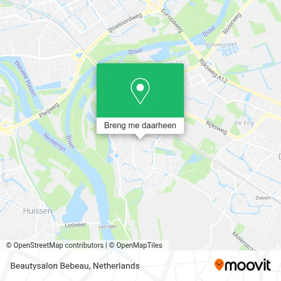 Beautysalon Bebeau kaart