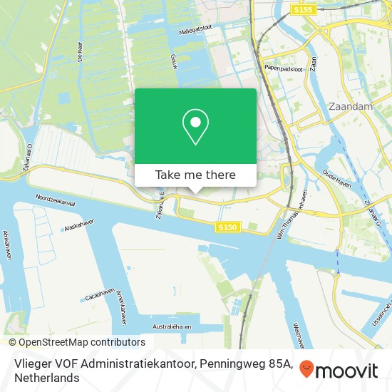 Vlieger VOF Administratiekantoor, Penningweg 85A kaart