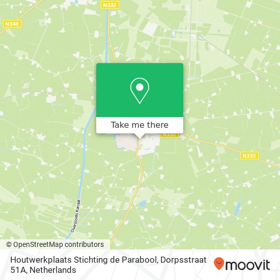 Houtwerkplaats Stichting de Parabool, Dorpsstraat 51A kaart
