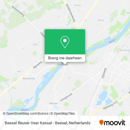 Beesel Reuver Veer Kessel - Beesel kaart
