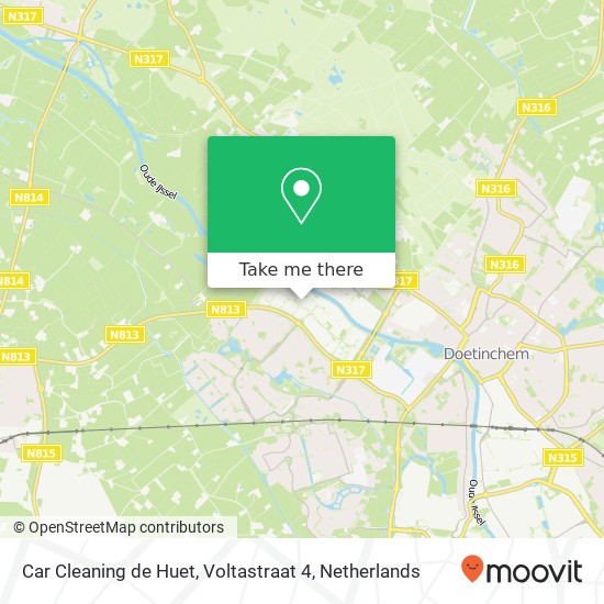 Car Cleaning de Huet, Voltastraat 4 kaart