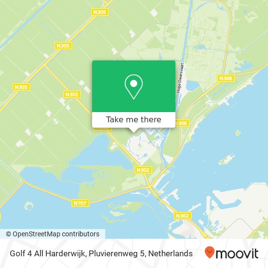 Golf 4 All Harderwijk, Pluvierenweg 5 kaart