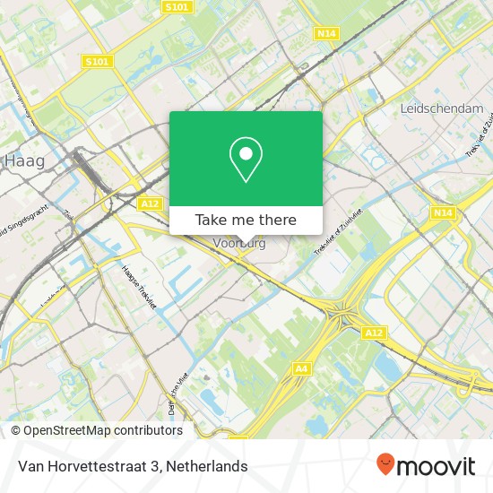 Van Horvettestraat 3, 2274 JW Voorburg kaart