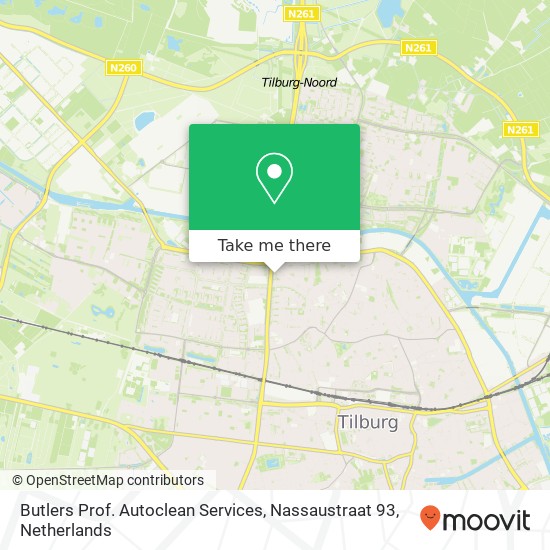 Butlers Prof. Autoclean Services, Nassaustraat 93 kaart