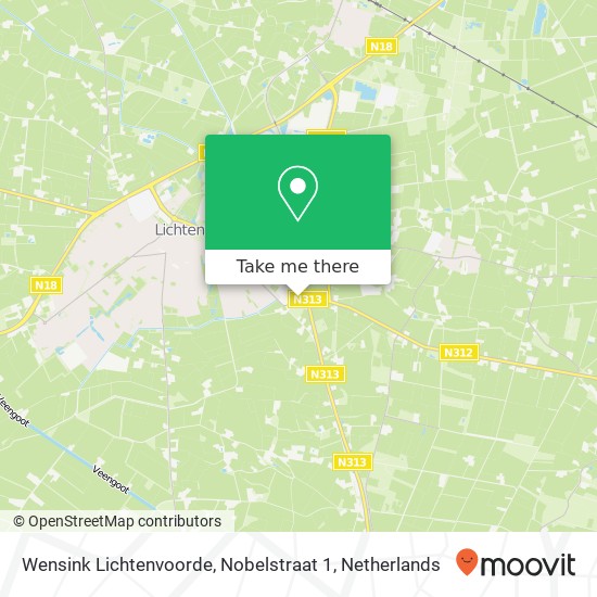 Wensink Lichtenvoorde, Nobelstraat 1 kaart