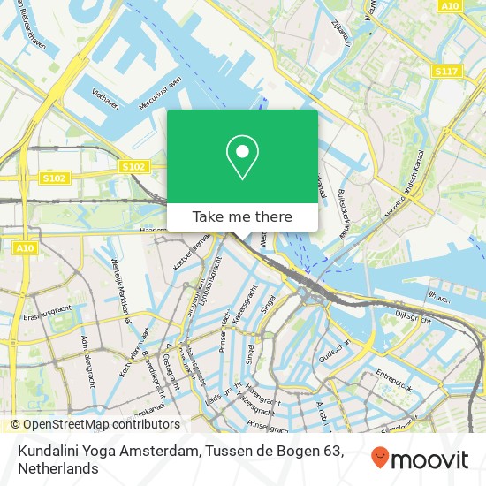 Kundalini Yoga Amsterdam, Tussen de Bogen 63 kaart