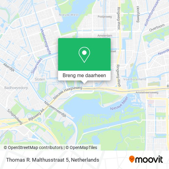 Thomas R. Malthusstraat 5 kaart