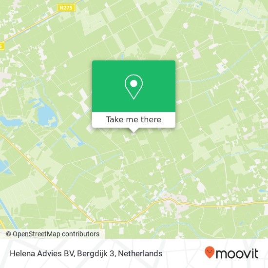 Helena Advies BV, Bergdijk 3 kaart