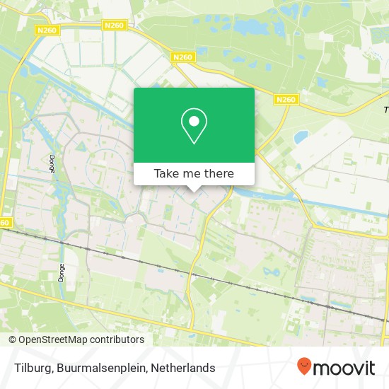 Tilburg, Buurmalsenplein kaart