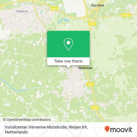 Instalcenter Vervenne-Nistelrode, Weijen 69 kaart