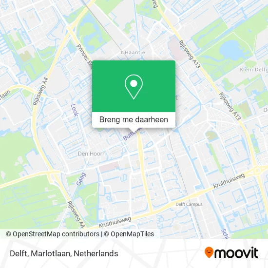 Delft, Marlotlaan kaart