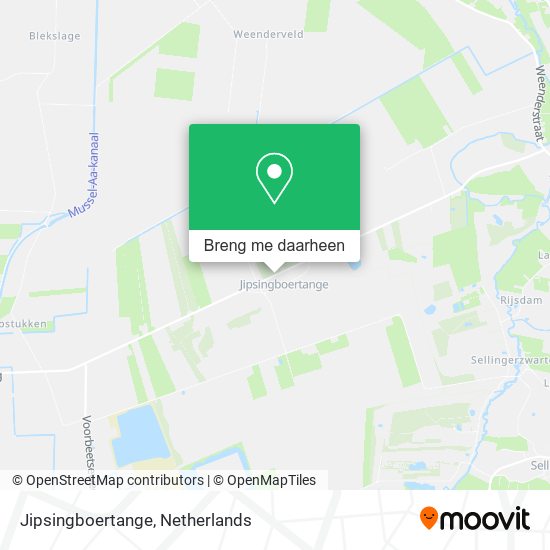 Jipsingboertange kaart