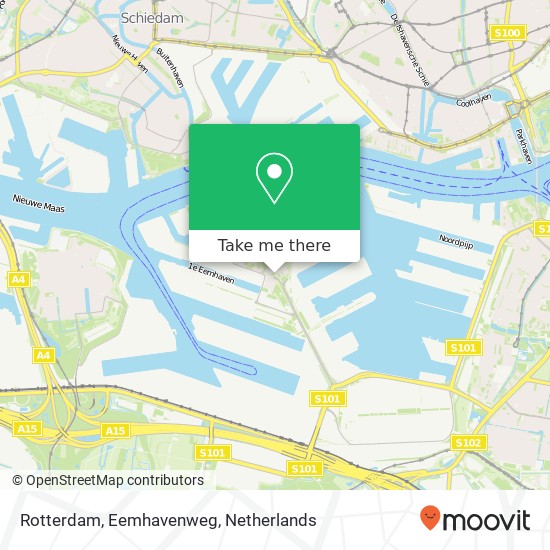 Rotterdam, Eemhavenweg kaart