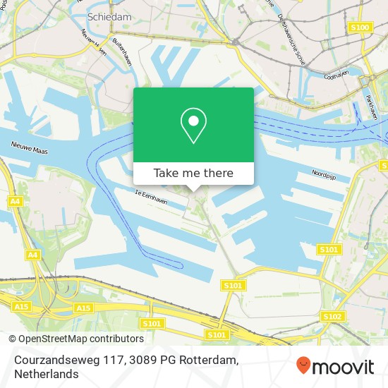 Courzandseweg 117, 3089 PG Rotterdam kaart