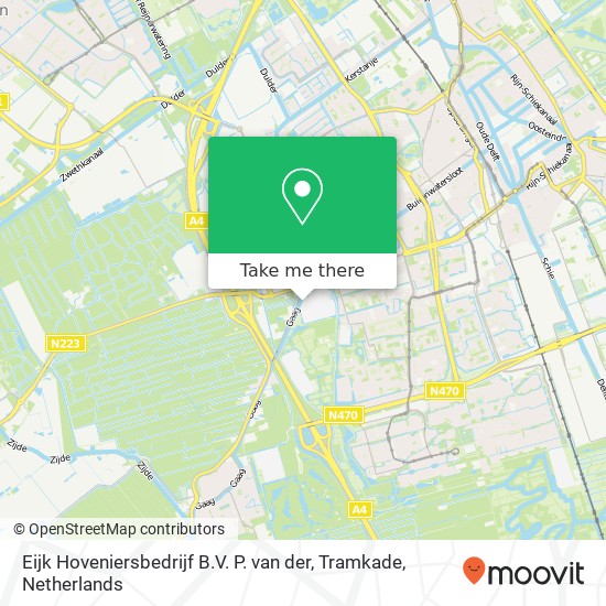 Eijk Hoveniersbedrijf B.V. P. van der, Tramkade kaart