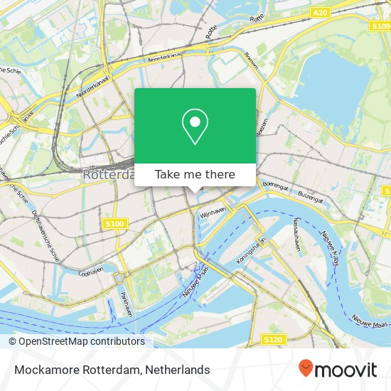 Mockamore Rotterdam, Korte Hoogstraat 6 kaart