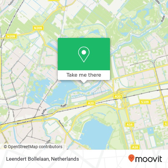 Leendert Bollelaan, 3055 Rotterdam kaart
