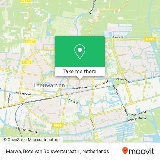 Marwa, Bote van Bolswertstraat 1 kaart