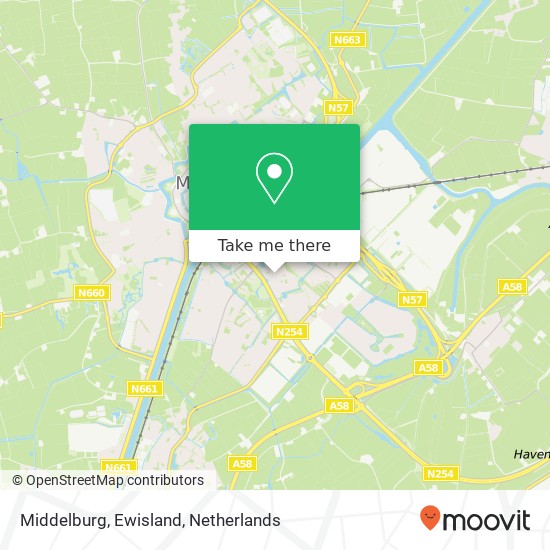 Middelburg, Ewisland kaart