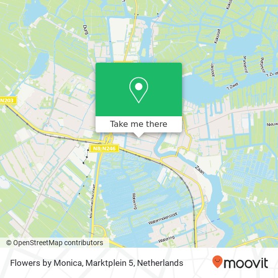 Flowers by Monica, Marktplein 5 kaart