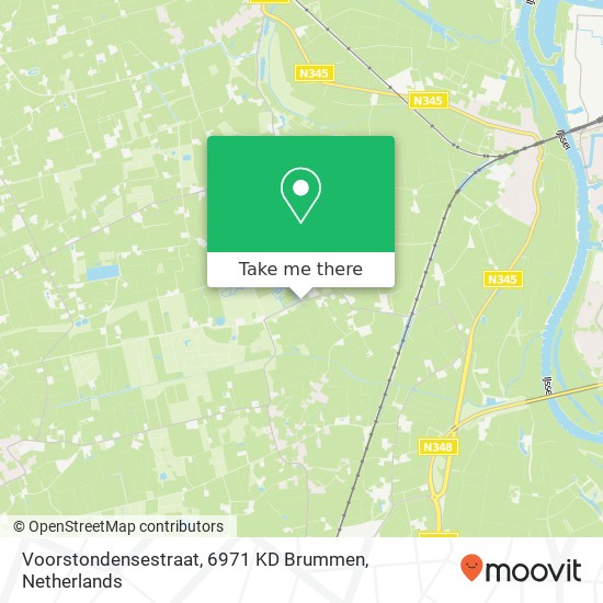 Voorstondensestraat, 6971 KD Brummen kaart