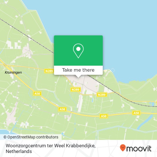 Woonzorgcentrum ter Weel Krabbendijke, Willem Kosterlaan 1 kaart