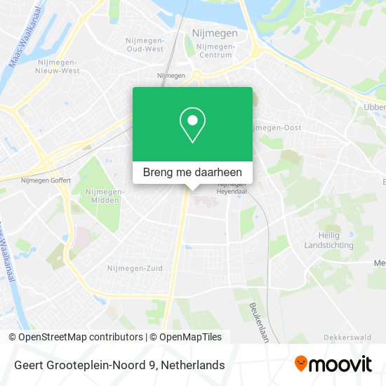 Geert Grooteplein-Noord 9 kaart