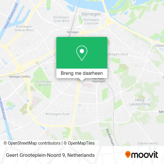 Geert Grooteplein-Noord 9 kaart