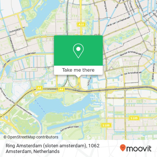 Ring Amsterdam (sloten amsterdam), 1062 Amsterdam kaart