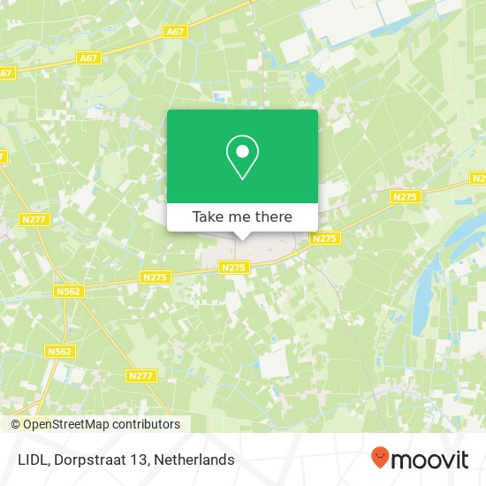 LIDL, Dorpstraat 13 kaart