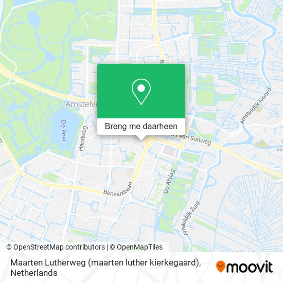Maarten Lutherweg (maarten luther kierkegaard) kaart