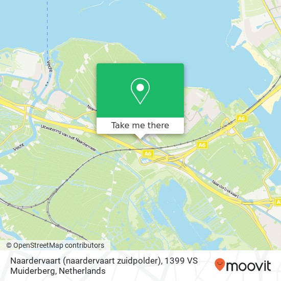 Naardervaart (naardervaart zuidpolder), 1399 VS Muiderberg kaart