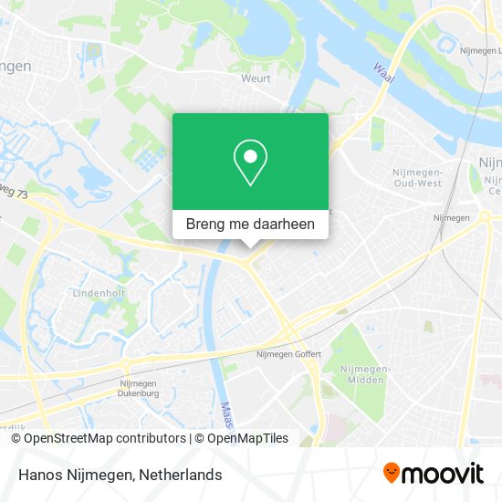 Hanos Nijmegen kaart