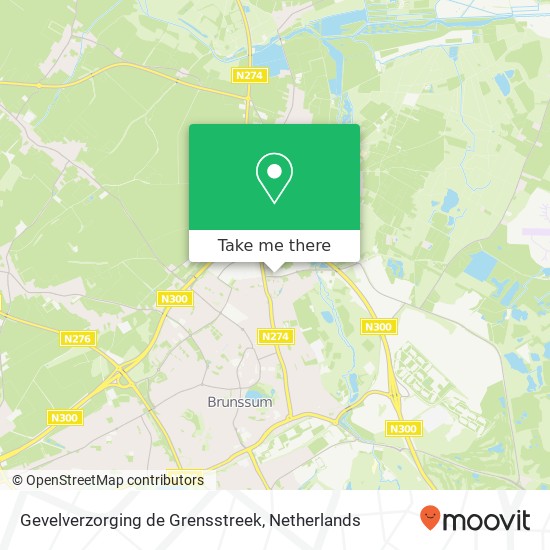 Gevelverzorging de Grensstreek kaart