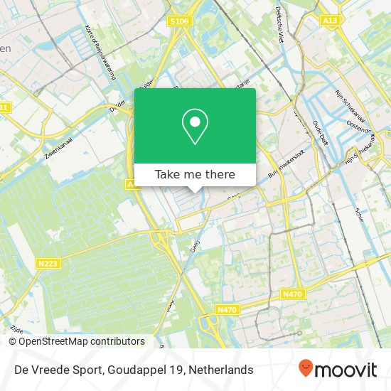 De Vreede Sport, Goudappel 19 kaart