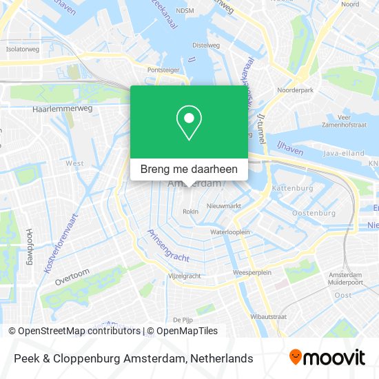 Peek & Cloppenburg Amsterdam kaart