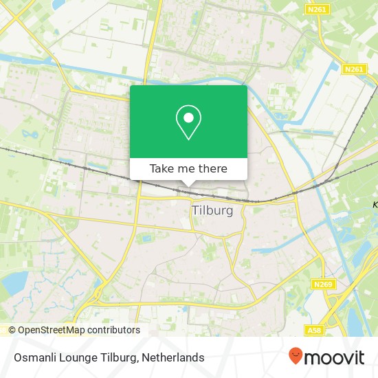 Osmanli Lounge Tilburg kaart