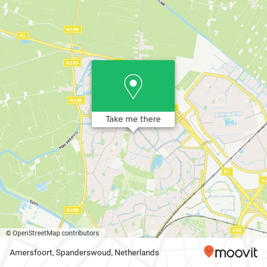 Amersfoort, Spanderswoud kaart