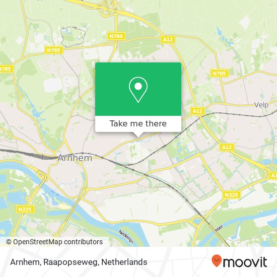 Arnhem, Raapopseweg kaart
