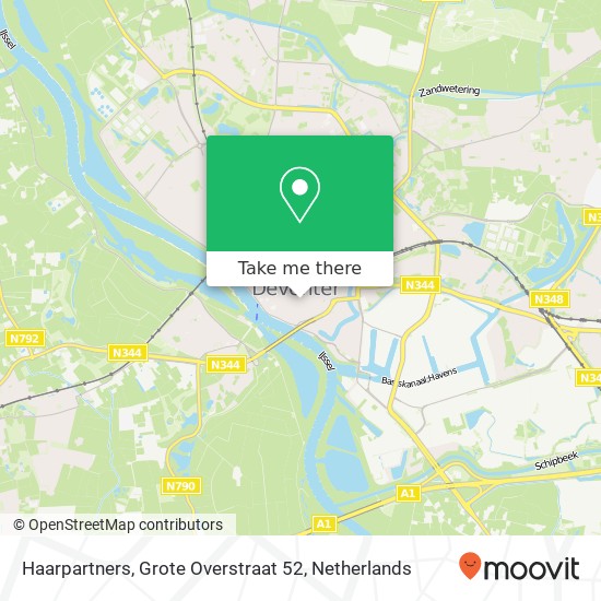 Haarpartners, Grote Overstraat 52 kaart