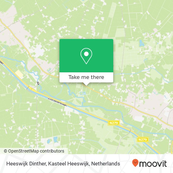 Heeswijk Dinther, Kasteel Heeswijk kaart