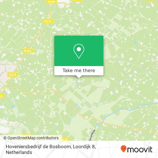 Hoveniersbedrijf de Bosboom, Loordijk 8 kaart