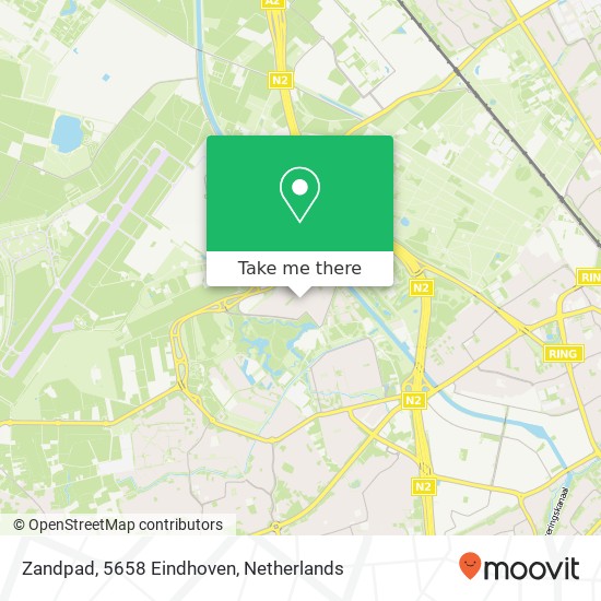 Zandpad, 5658 Eindhoven kaart