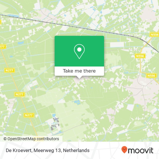 De Kroevert, Meerweg 13 kaart