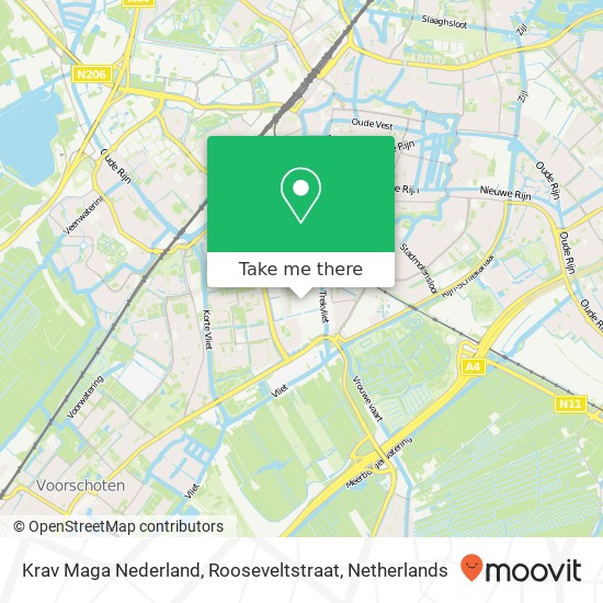 Krav Maga Nederland, Rooseveltstraat kaart