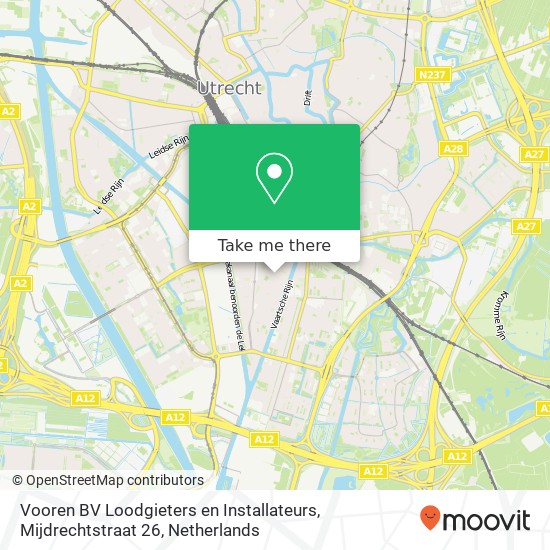 Vooren BV Loodgieters en Installateurs, Mijdrechtstraat 26 kaart