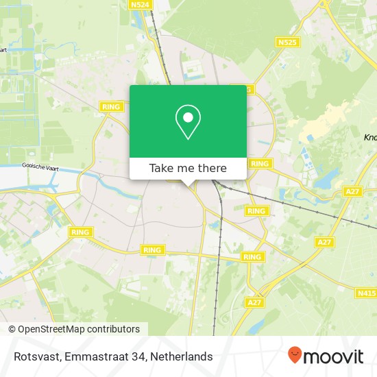 Rotsvast, Emmastraat 34 kaart