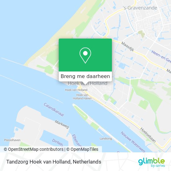 Tandzorg Hoek van Holland kaart