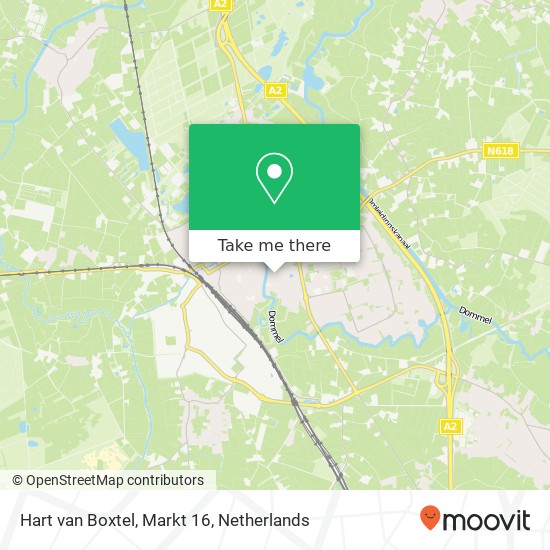 Hart van Boxtel, Markt 16 kaart