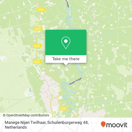 Manege Nijen Twilhaar, Schuilenburgerweg 48 kaart